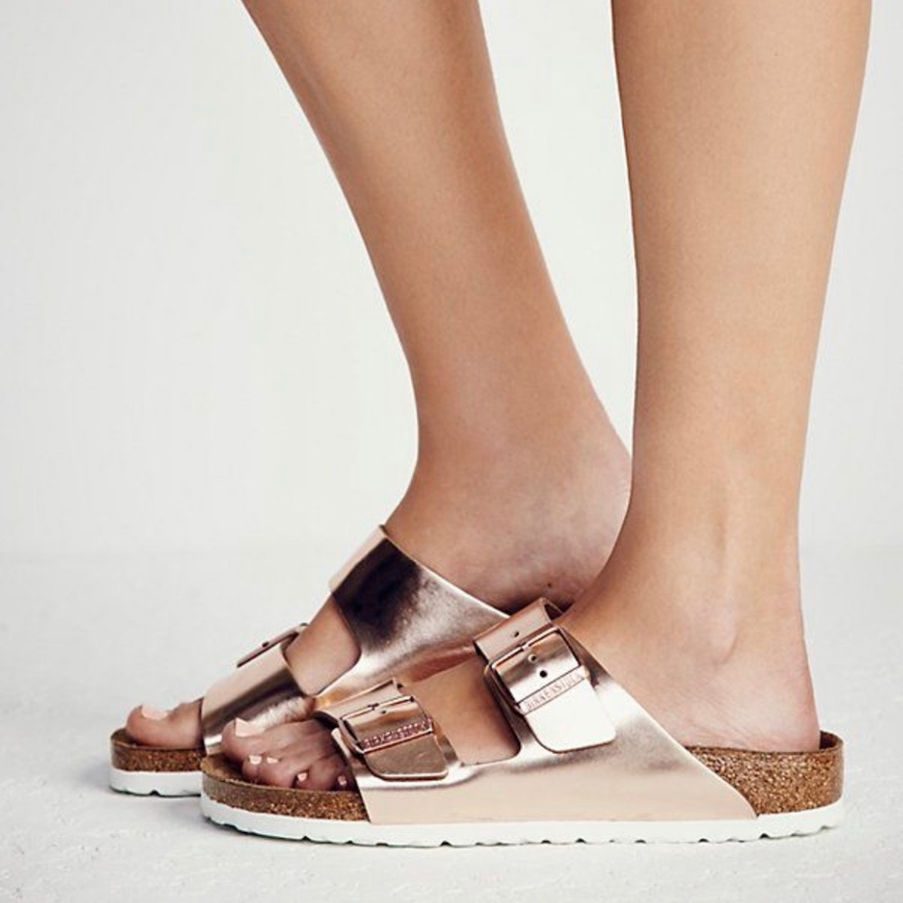 Rose Gold Birkenstock’s